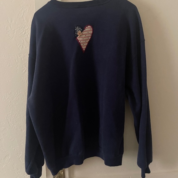Vintage Americana 90s Appliqué Sweatshirt #90sfashion #vintage #patriotic sizeXL - Picture 6 of 7